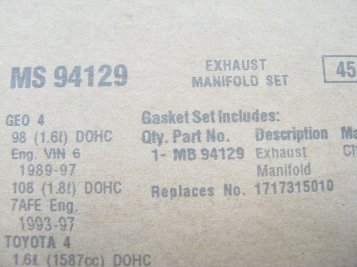 Fel-pro MS94129 Exhaust Manifold Gasket