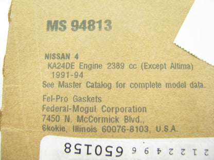 Fel-pro MS94813 Engine Intake Manifold Gasket For 1991-1994 Nissan 240SX 2.4L