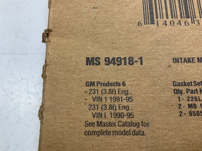 Fel-pro MS94918-1 Lower Intake Manifold Gasket Set - 1990-95 Buick 3800 3.8L V6