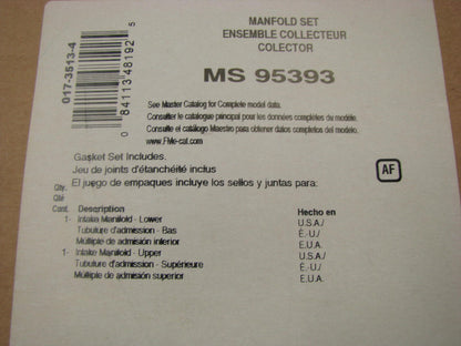 Fel-Pro MS95393 Intake Manifold Gasket Set  - 1994-1997 Chevy S10 2.2L Pickup