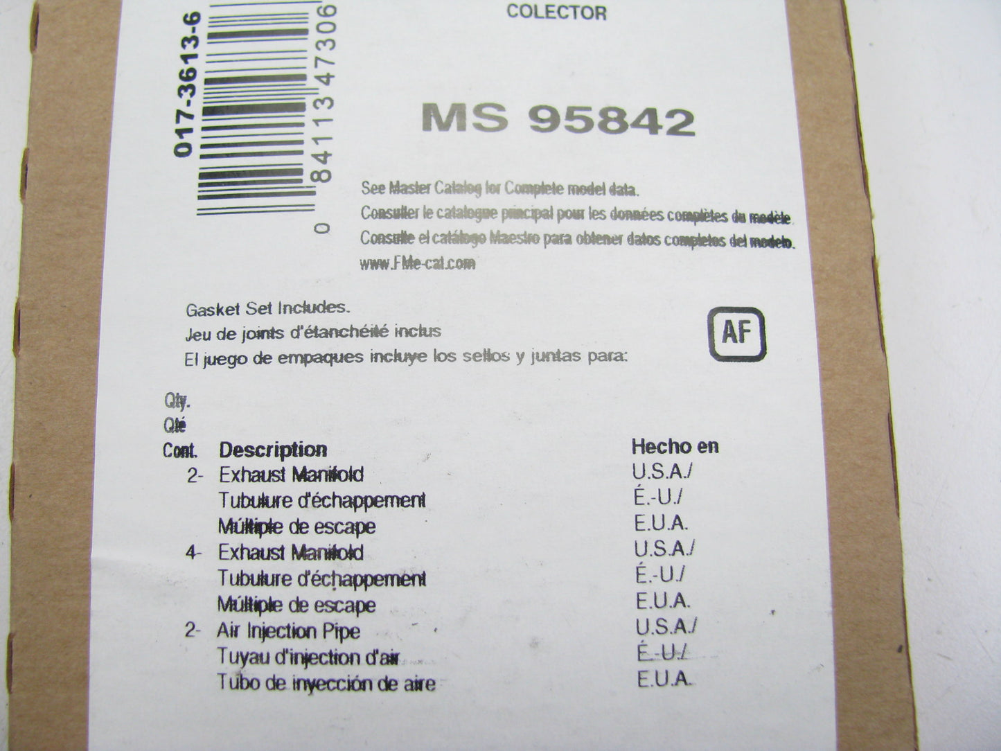 FEL-PRO MS95842 Exhaust Manifold Gasket Set - 1991-2013 Chevrolet GMC 4.3L V6