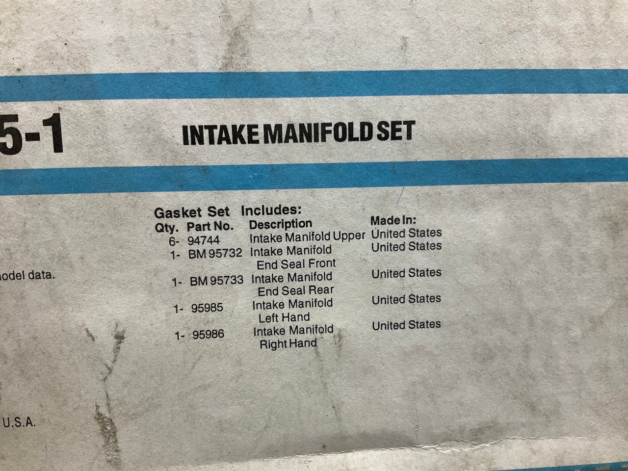 FEL-PRO MS95985-1 Intake Manifold Gasket Set - 1996-1998 Ford Windstar 3.8L V6