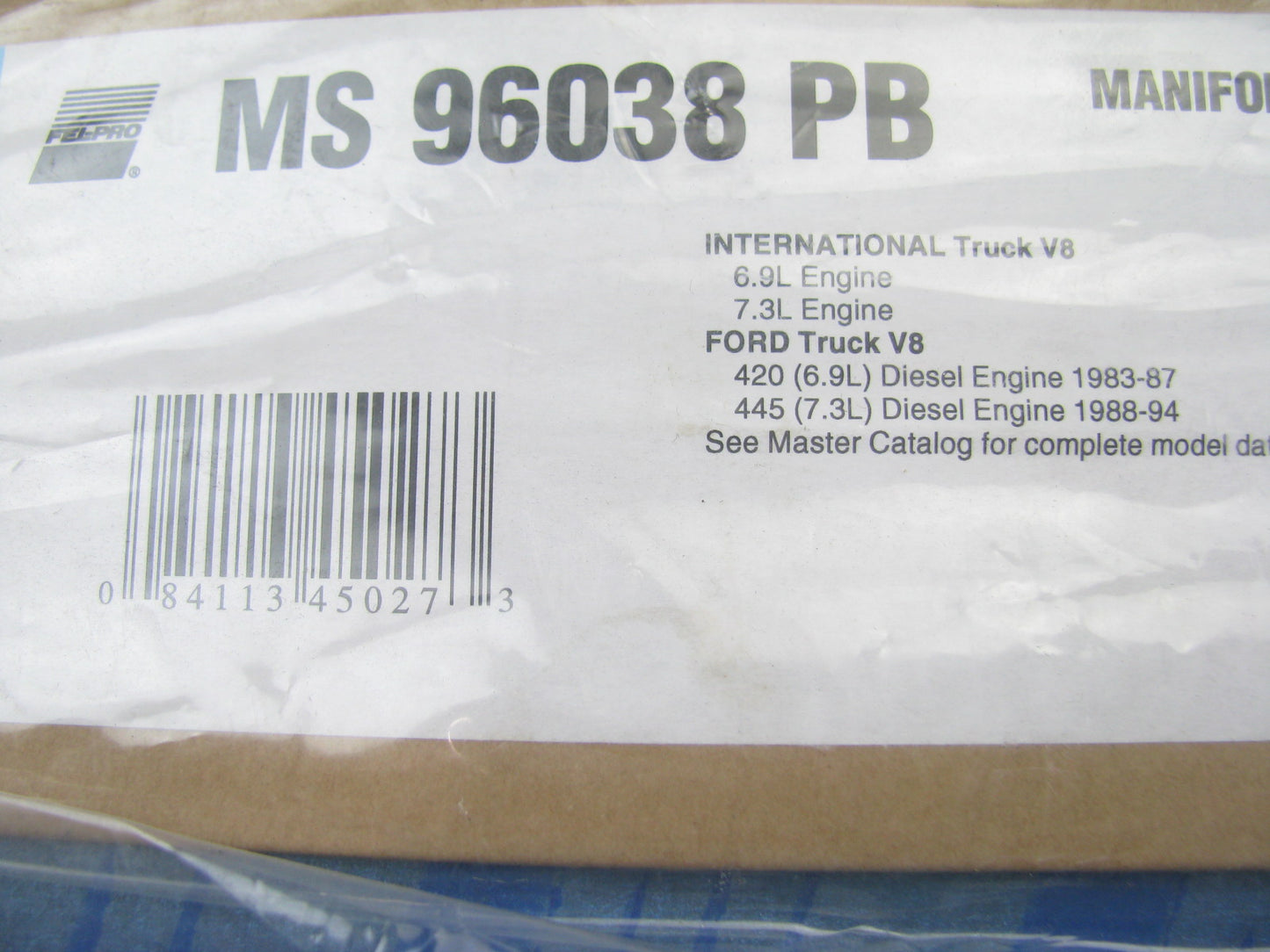 Fel-pro MS96038PB Intake Manifold Valley Gasket 1988-1994 Ford 7.3L DIESEL V8
