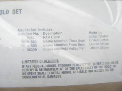 Fel-pro MS96039PB Valley Pan Gasket Set For 1985-1990 GM 307 5.0L