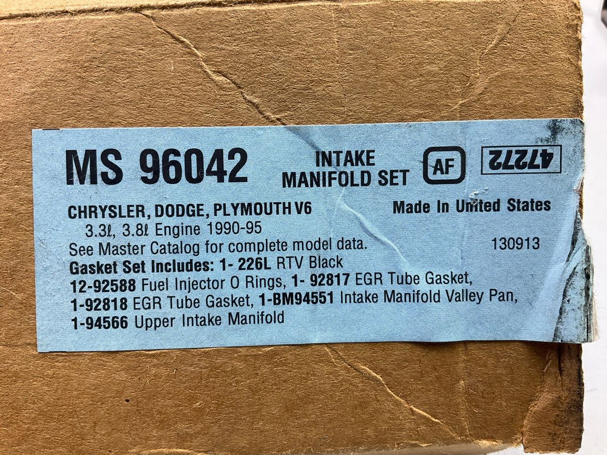 Fel-pro MS96042 Intake Manifold Gasket Set For 1990-2000 Chrysler 3.3L 3.8L