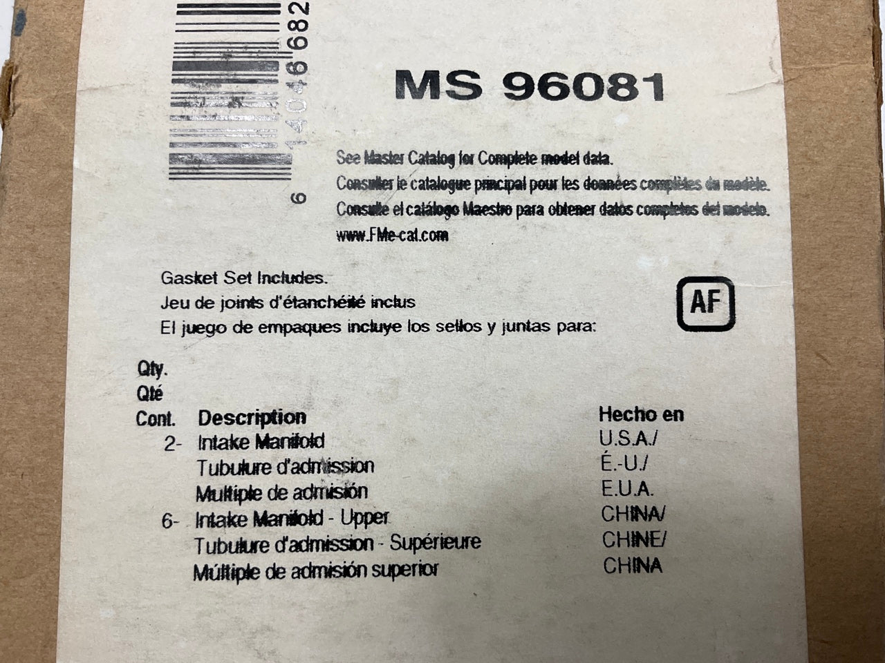 Fel-pro MS96081 Engine Intake Gasket Set - 2003 Ford Taurus 3.0L DURATEC DOHC
