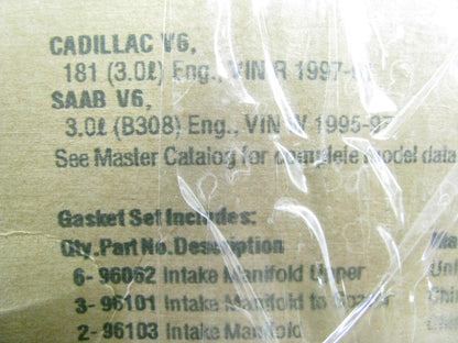 Fel-Pro MS96103 Intake Manifold Gasket Set 95-97 Saab, 97-04 Cadillac 3.0L 3.2L