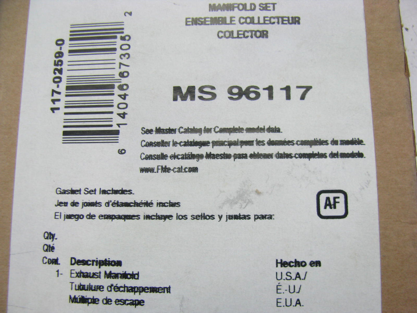 Fel-pro MS96117 Intake Manifold Gasket 2000-02 Saturn SL SL1 SC1 1.9L SOHC