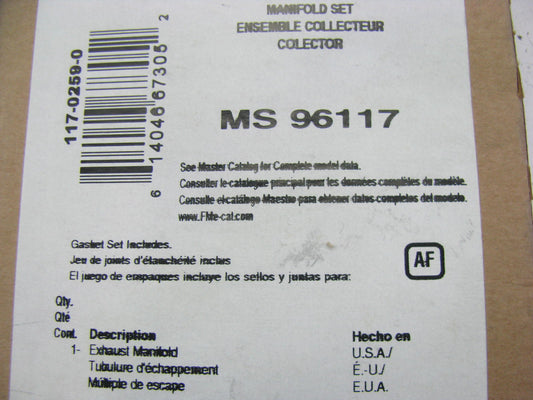 Fel-pro MS96117 Intake Manifold Gasket 2000-02 Saturn SL SL1 SC1 1.9L SOHC