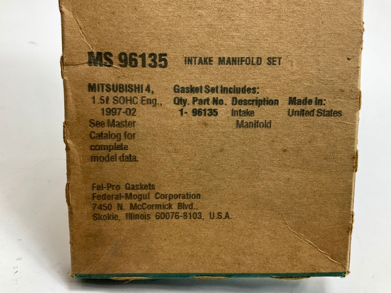 FEL-PRO MS96135 Engine Intake Manifold Gasket - 1997-2002 Mitsubishi Mirage 1.5L
