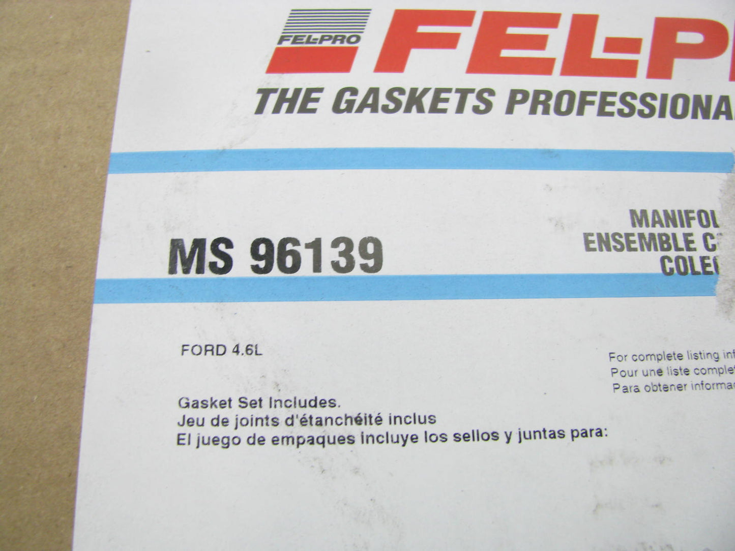 Fel-Pro MS96139 Intake Manifold Gasket Set For 2003-2004 Ford Mustang Mach 1