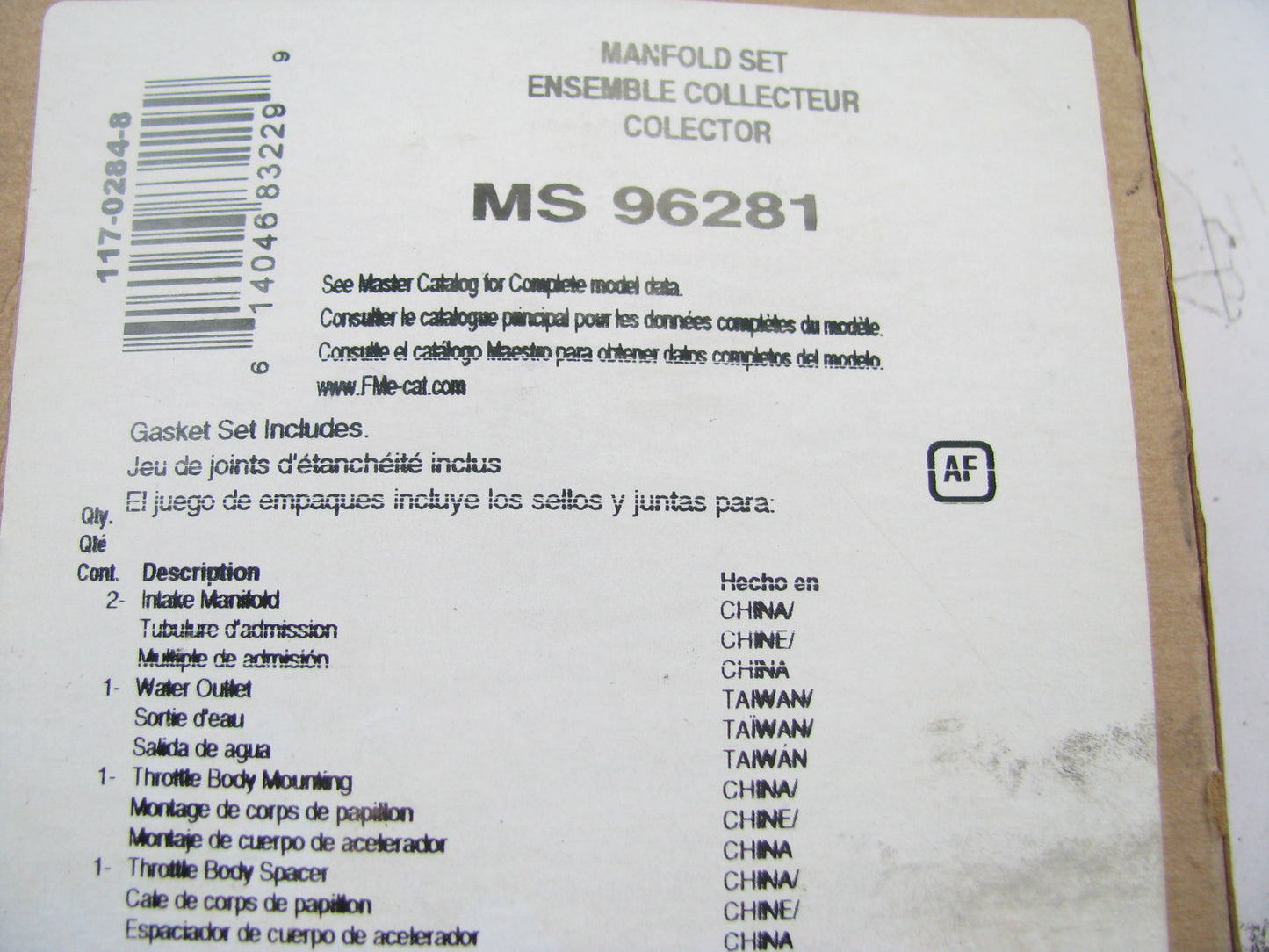 Fel-Pro MS96281 LOWER Intake Manifold Gasket Set 02-11 Ford Lincoln 4.6L 5.4L V8