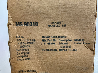 Fel-pro MS96310 Exhaust Manifold Gasket For 98-01 Sephia, 00-04 Spectra 1.8L