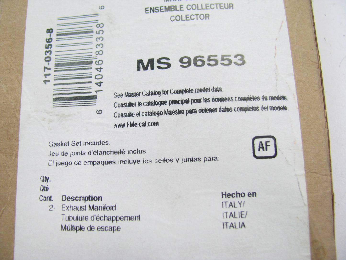Fel-pro MS96553 Exhaust Manifold Gasket Set - 1996-1998 BMW 2.5L 2.8L M50 M52