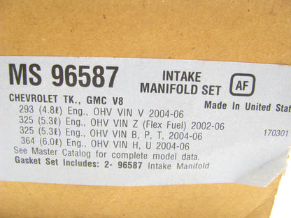 Fel-pro MS96587 Intake Manifold Gasket Set For 2002-2015 GM 4.8L 5.3L 6.0L V8