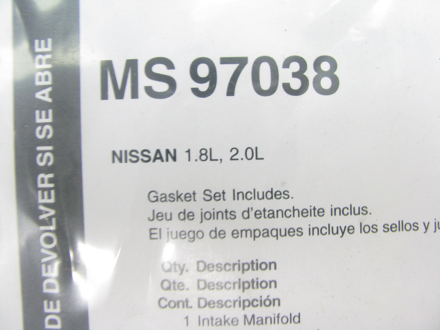 Fel-pro MS97038 Intake Manifold Gasket For 2007-2016 Nissan 1.8L 2.0L-L4