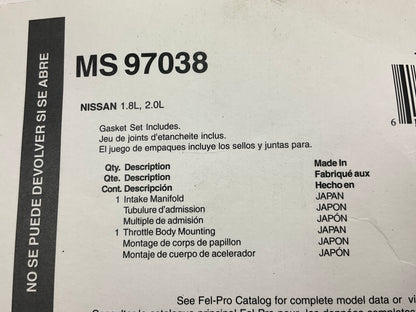 Fel-pro MS97038 Intake Manifold Gasket For 2007-2016 Nissan 1.8L 2.0L-L4