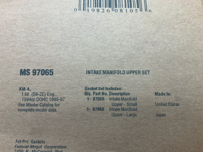 Fel-pro MS97065 Fuel Injection Plenum Gasket Set For 1995-1997 Kia Sephia 1.6L