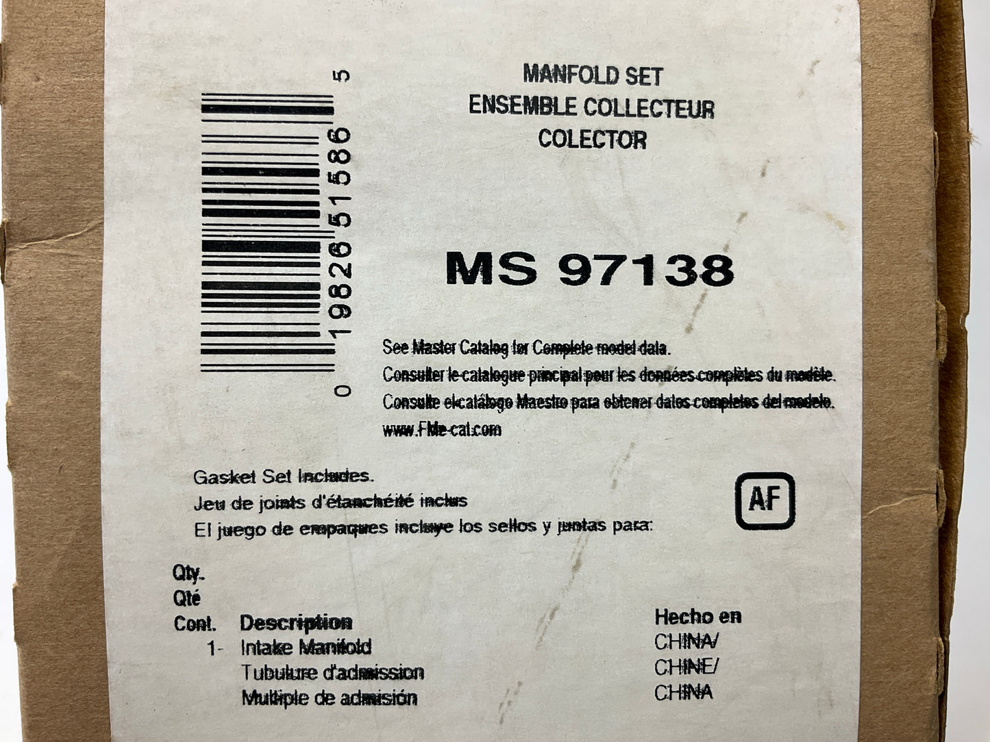 Fel-pro MS97138 Intake Manifold Gasket 09-11 Aveo, Aveo5, 09 G3 1.6L I4 DOHC