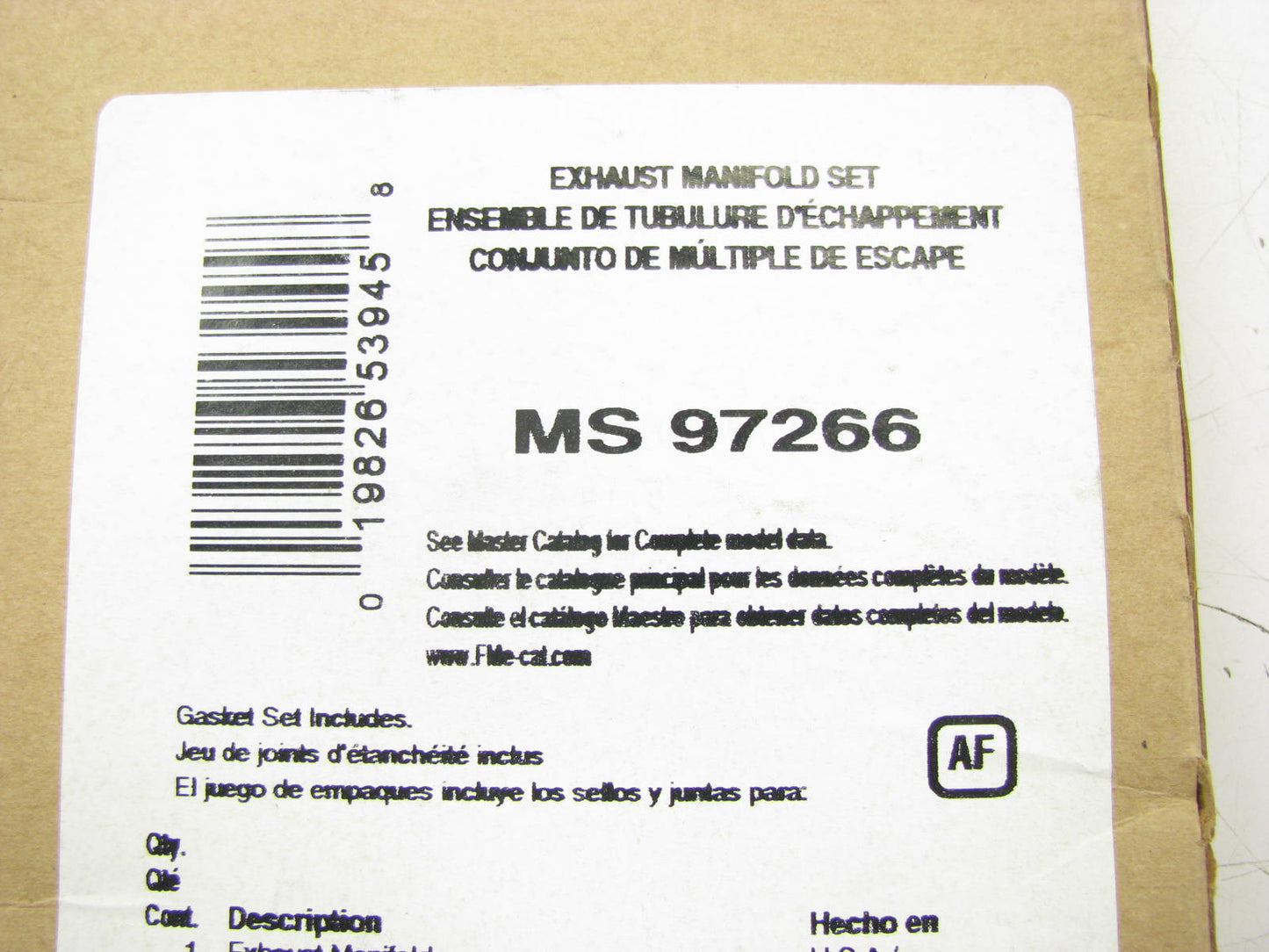 Fel-pro MS97266 Exhaust Manifold Gasket Set 2007-2013 Mercedes-Benz 5.5L-V8