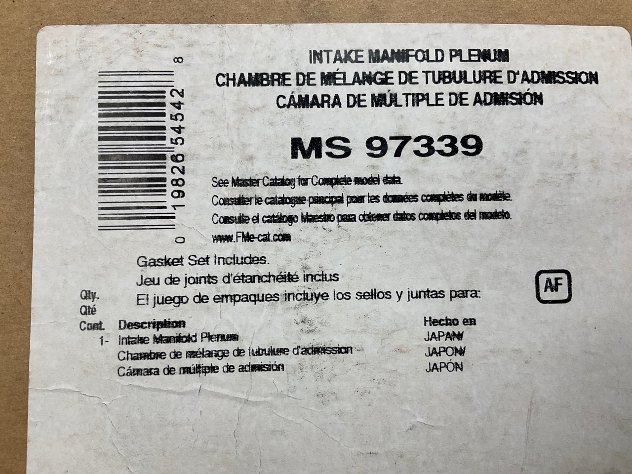 Fel-pro MS97339 Fuel Injection Plenum Gasket For 2002-2006 Infiniti 4.5L-V8