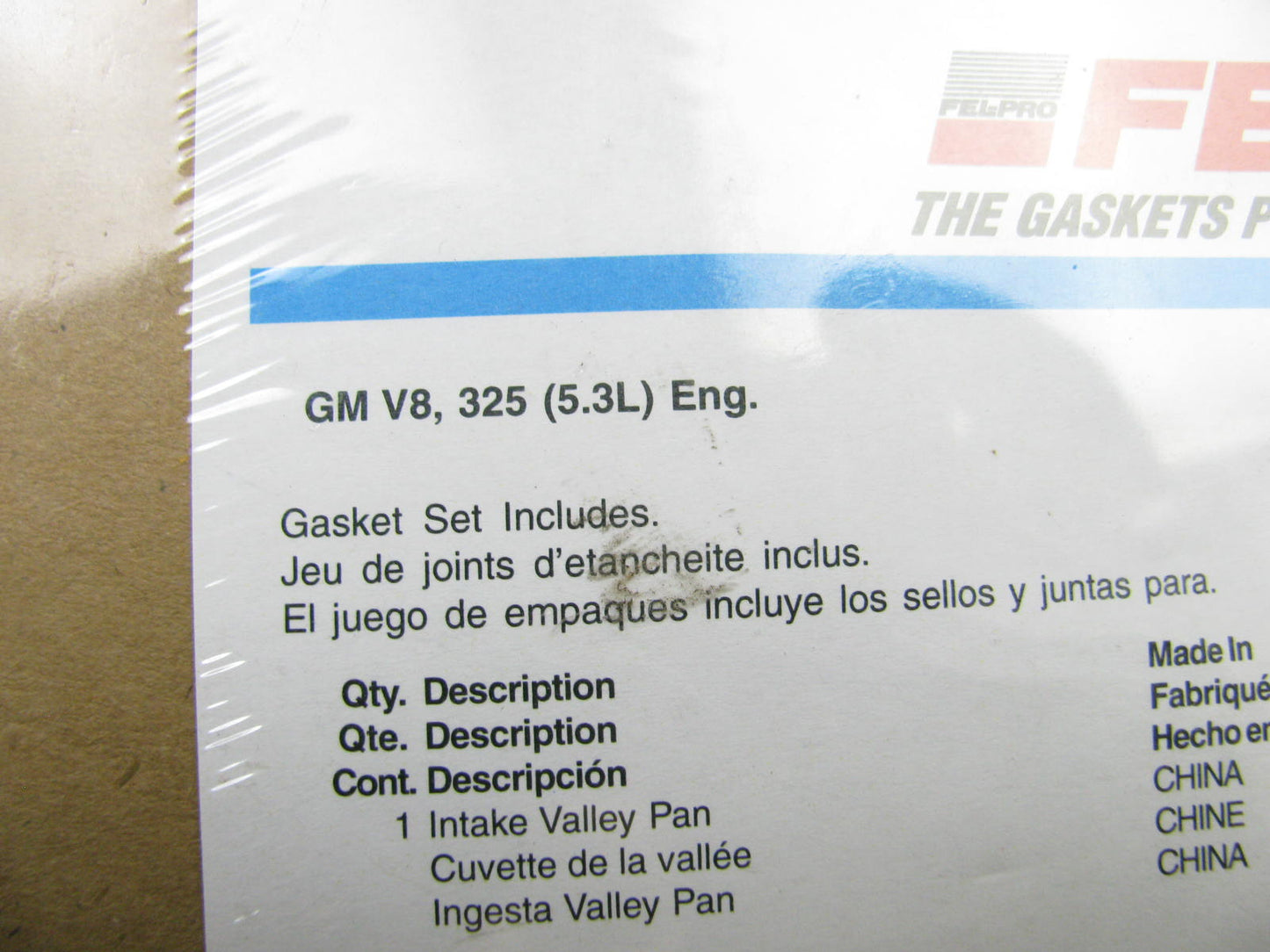 Fel-Pro MS 97404 Engine Lifter Valley Cover Gasket