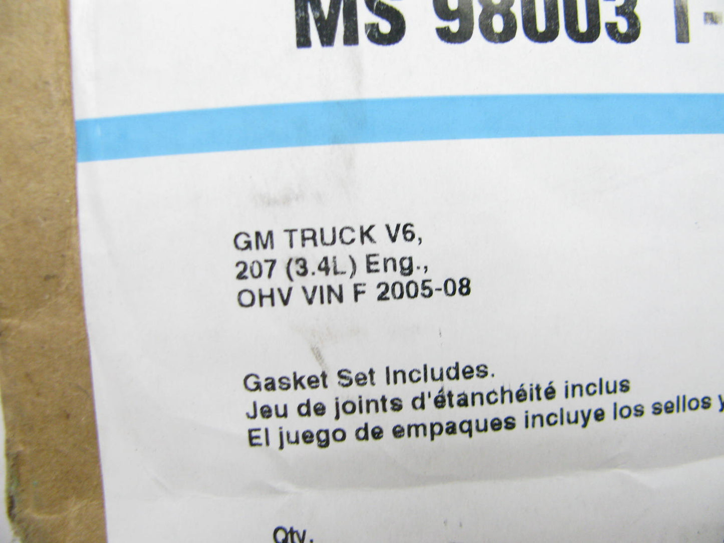 Fel-Pro MS98003T-1 Intake Manifold Gasket Set For 2005-2009 GM 3.4L-V6