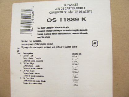 Fel-pro OS11889K Engine Oil Pan Gasket Set For Minneapolis Moline 425 451 504-L6