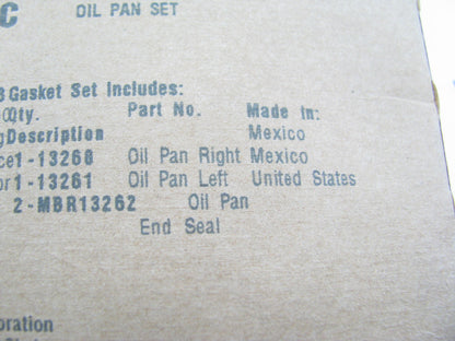 Fel-Pro OS13260C Engine Oil Pan Gasket - SBF FORD 221 225 260 289 302 V8