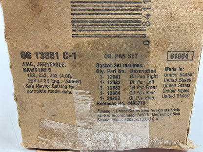 Fel-pro OS13881C-1 Oil Pan Gasket Set - 1969-1974 International IHC 232 258 I6