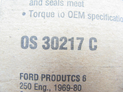 FEL-PRO OS30217C Engine Oil Pan Gasket Set - 1969-1980 Ford 250 I6