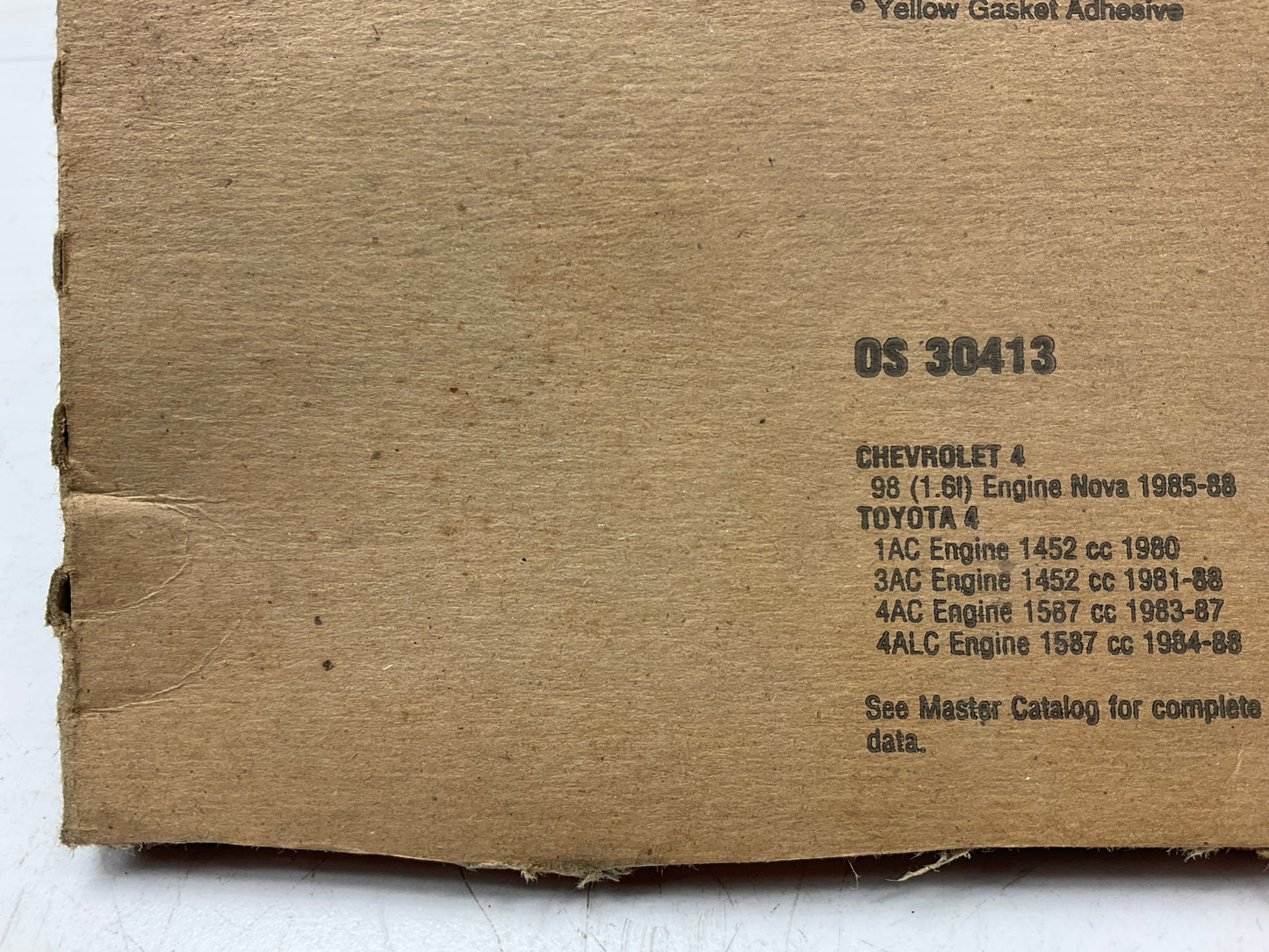 Fel-Pro OS30413 Engine Oil Pan Gasket 1980-88 Toyota 1.5L 1.6L I4 SOHC