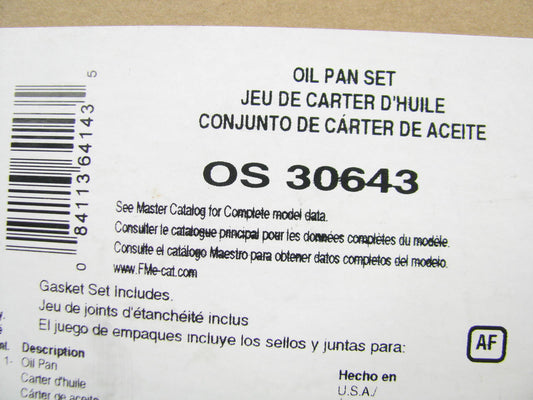 Fel-pro OS30643 Engine Oil Pan Gasket - 1979-1985 Mazda RX-7 FB 1.1L R2