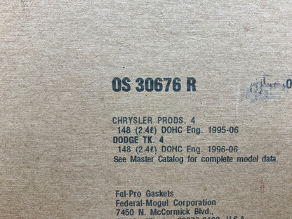 FEL-PRO OS30676R Oil Pan Gasket For 1996-1997 Grand Caravan 2.4L 4-CYL