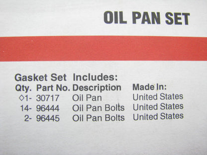 Fel-pro OS30717R Engine Oil Pan Gasket For 1990-01 Ford Mazda Mercury 3.0L V6