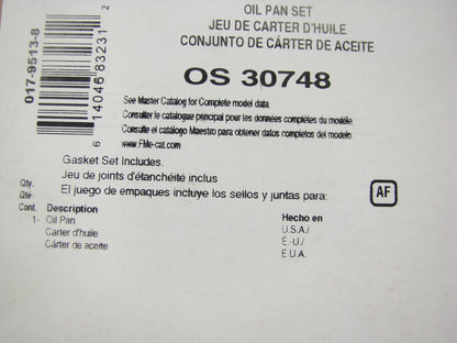 FEL-PRO OS30748 Engine Oil Pan Gasket 2001-10 GM Truck 6.6L Turbo Diesel OHV V8