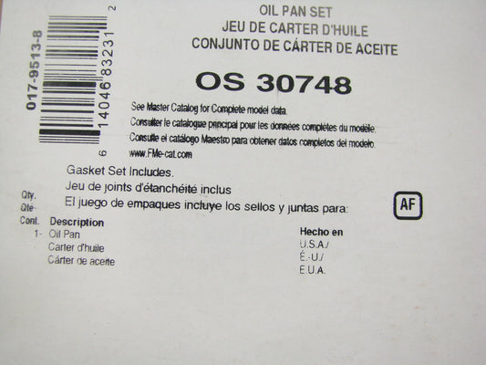 FEL-PRO OS30748 Engine Oil Pan Gasket 2001-10 GM Truck 6.6L Turbo Diesel OHV V8