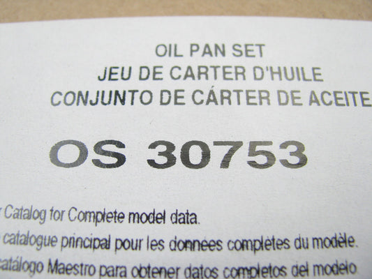 FEL-PRO OS30753 Oil Pan Lower Gasket Set For 1999-2010 Hyundai 2.5L 2.7L V6