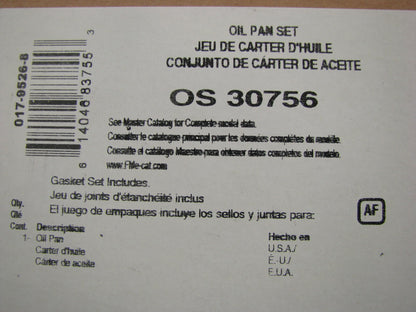 FEL-PRO OS30756 Engine Oil Pan Gasket - 04-06 Mitsubishi Outlander 2.4L SOHC