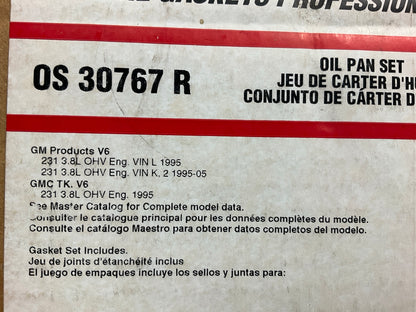 MISSING PUMP GASKET - Fel-pro OS30767R Engine Oil Pan Gasket