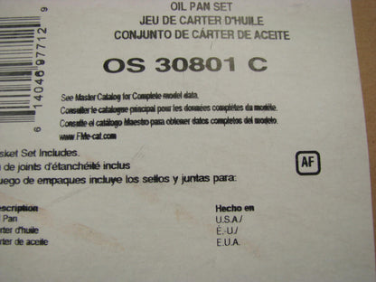 FEL-PRO OS30801C Engine Oil Pan Gasket - 99-02 Daewoo Lanos 1.5L 1.6L