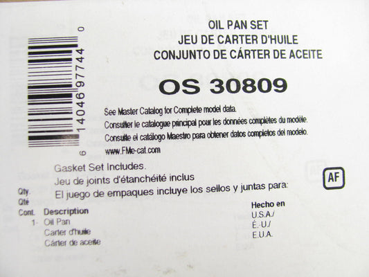Fel-Pro OS30809 Engine Oil Pan Gasket 95-09 Saab 2.0L 2.3L DOHC Turbocharged