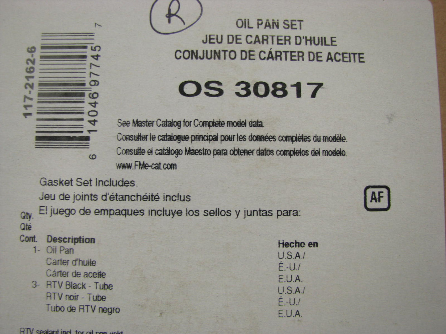 Fel-pro OS30817 Engine Oil Pan Gasket Set