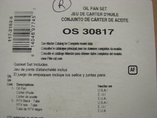 Fel-pro OS30817 Engine Oil Pan Gasket Set