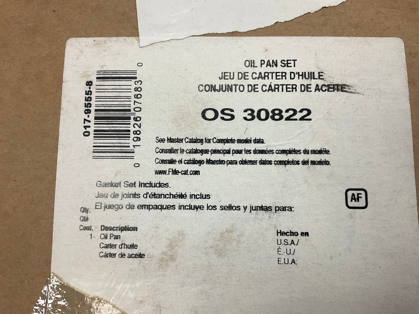 Fel-Pro OS30822 LOWER Engine Oil Pan Gasket For 2006-12 Hyundai  3.3L 3.8L V6
