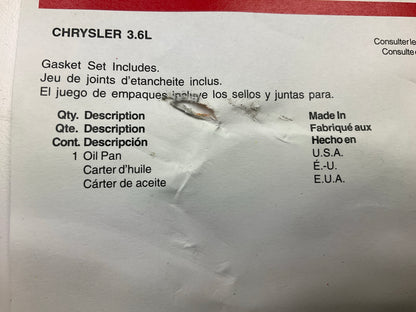 Fel-pro OS30833 LOWER Engine Oil Pan Gasket