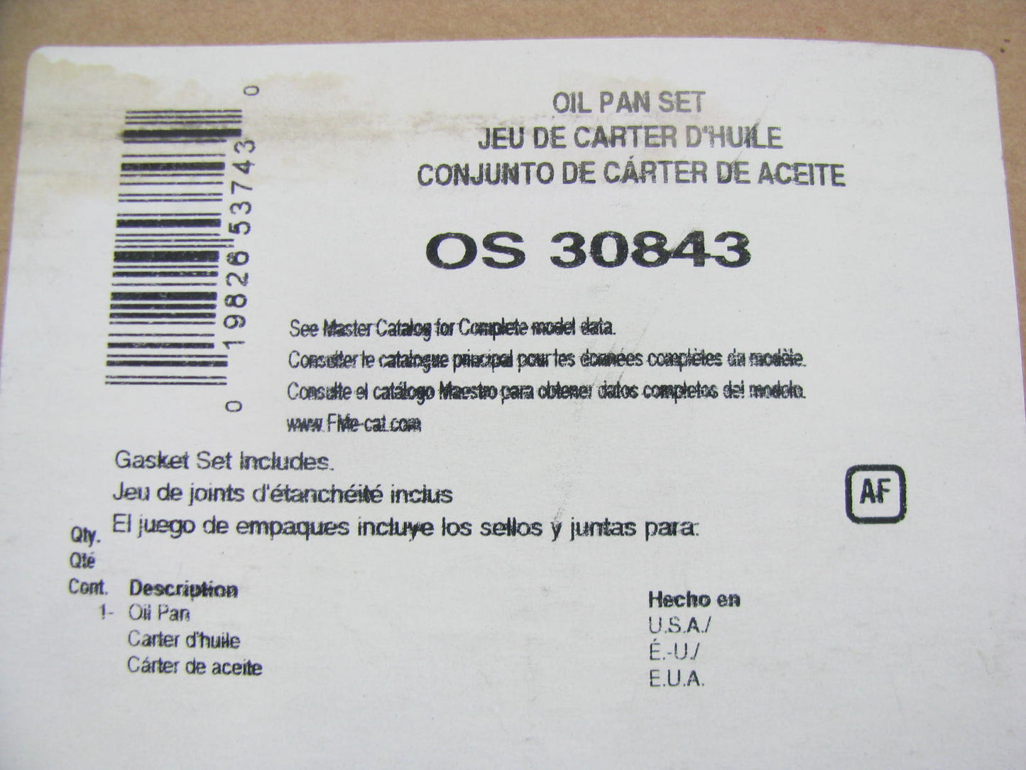 FEL-PRO OS30843 Lower Engine Oil Pan Gasket - 2012-2022 Ford 6.7L Powerstroke V8
