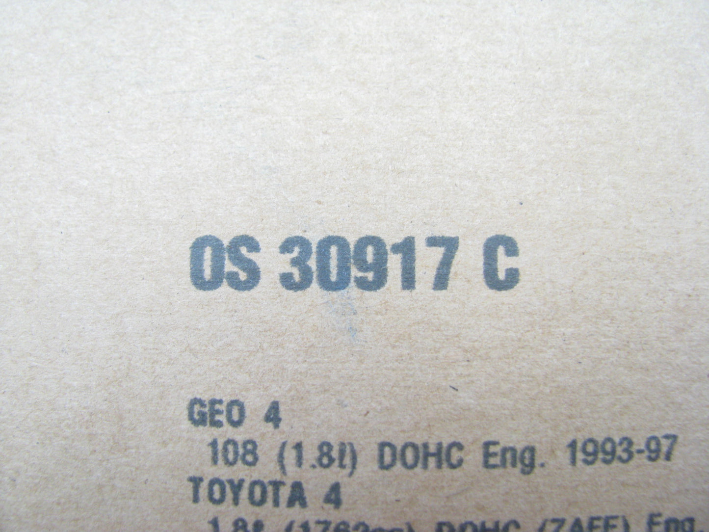 FEL-PRO OS30917C Engine Oil Pan Lower Gasket - 1993-1997 Toyota Geo 1.8L