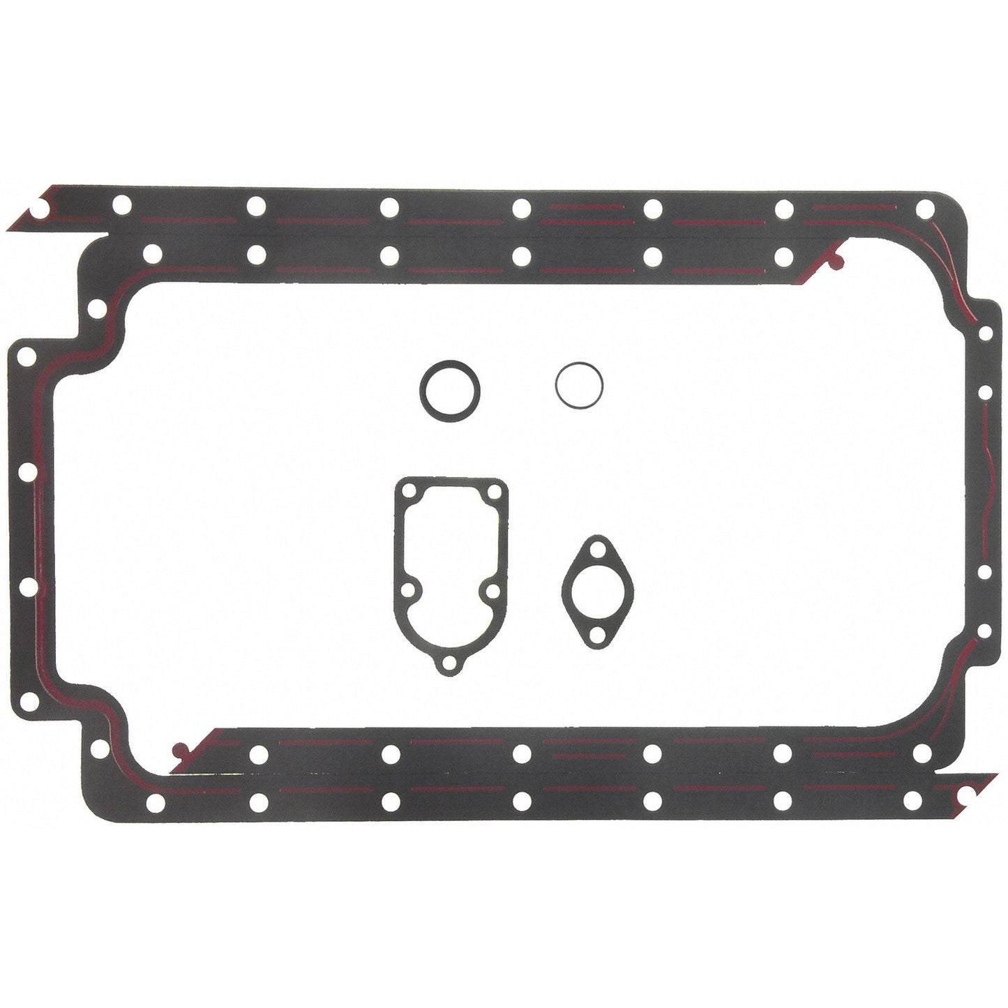 Fel-pro OS34006 Engine Oil Pan Gasket For Cummins N14 81-87 Ford 9000 Series