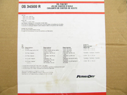 Fel-pro OS34500R Engine Oil Pan Gasket Set 1985-2002 Chevy GMC 305 350 V8 SBC